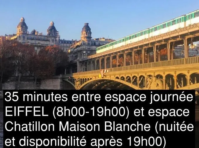 Eiffel Citea Dayroom Espace Paris Sans Nuitee Et Chambre Partagee Chatillon Nuitee -- Repos Journee Ou Espace Travail 8-19H Proche Tour Eiffel Ou Usage Bureau A L'Heure En Journee -- Nuitee Chatillon Avenue Paříž Ubytování v soukromí